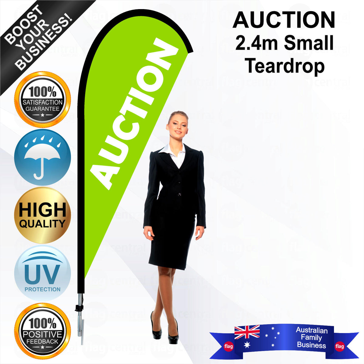 AUCTION Teardrop Flag - Bundle