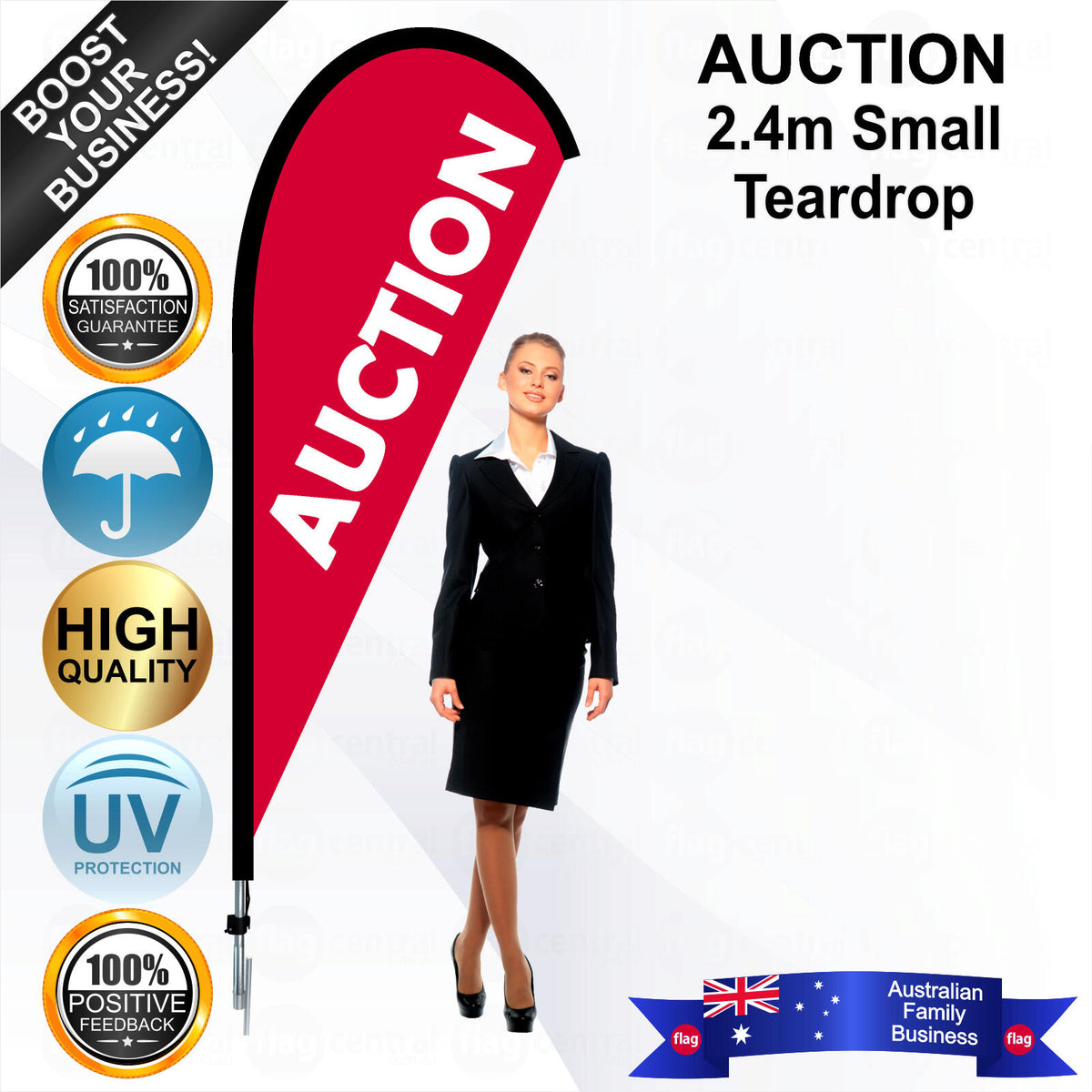 AUCTION Teardrop Flag - Bundle