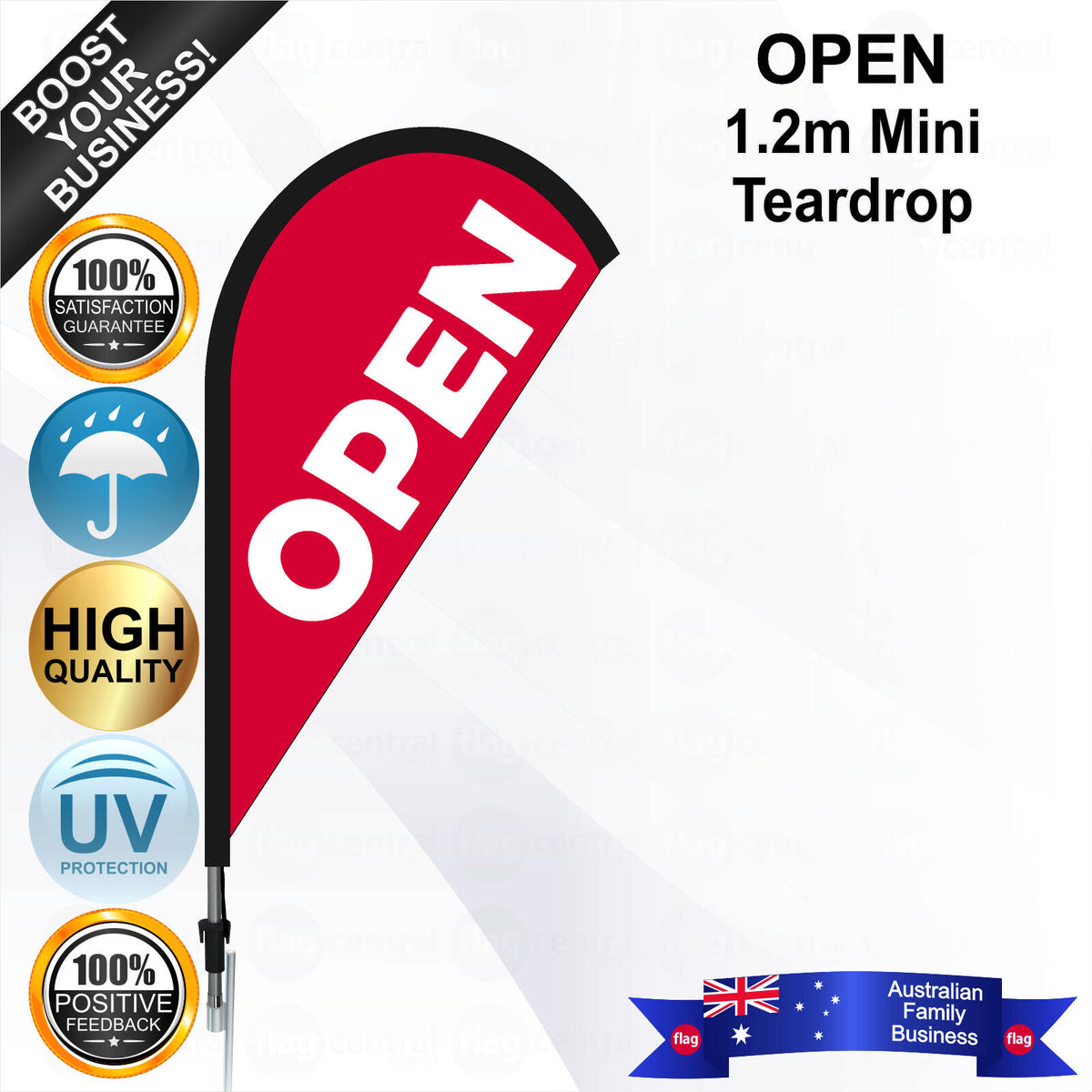 OPEN Teardrop Flag - Bundle