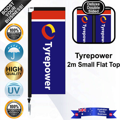 Tyrepower Flat Top Flag - Bundle