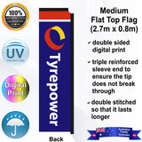Tyrepower Flat Top Flag - Rear