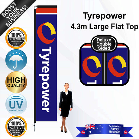 Tyrepower Flat Top Flag - Bundle