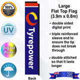 Tyrepower Flat Top Flag - Rear