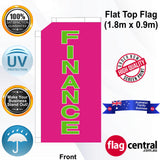FINANCE Flat Top Flag - Front