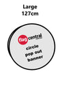 Custom Pop Out Banner - 127cm x 127cm - Double Sided Digital Matt - Front