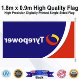 Tyrepower Rectangle Flag - Rear