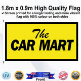 THE CAR MART Rectangle Flag - Front
