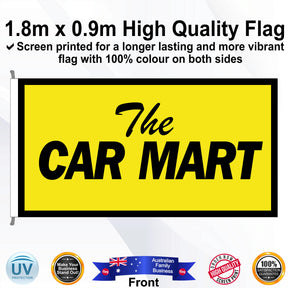 THE CAR MART Rectangle Flag - Front