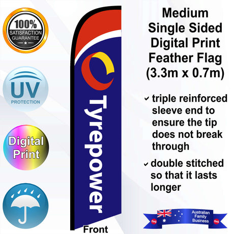 TYREPOWER Feather Flag - Front