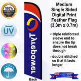 TYREPOWER Feather Flag - Rear