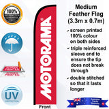 MOTORAMA Feather Flag - Front