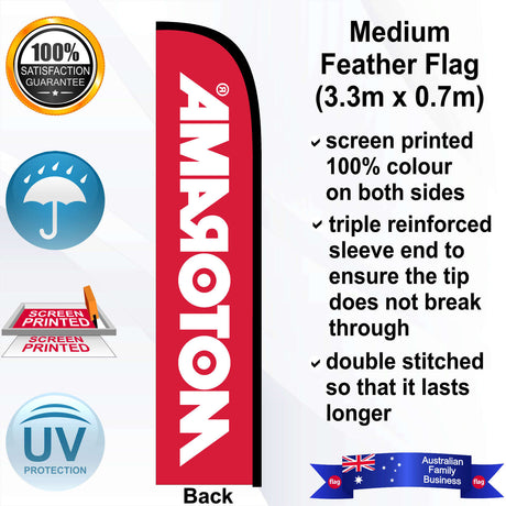 MOTORAMA Feather Flag - Rear