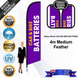 Battery World CAR AND BIKE BATTERIES Feather Flag - Bundle