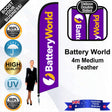 Battery World Feather Flag - Bundle