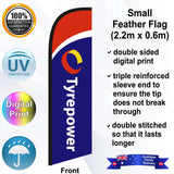 Tyrepower Feather Flag - Front