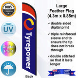 Tyrepower Feather Flag - Rear
