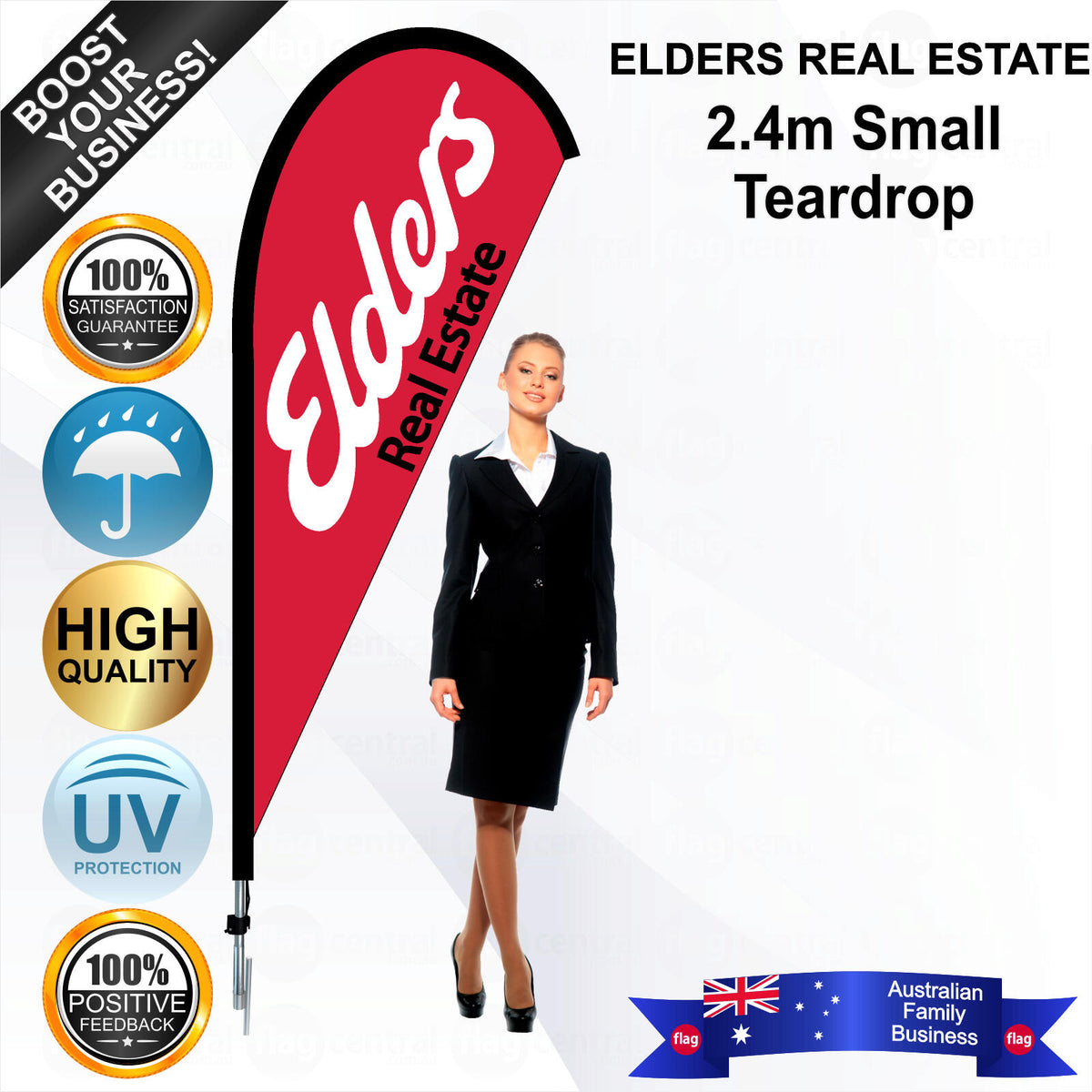ELDERS REAL ESTATE Teardrop Flag - Bundle