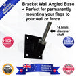 Bracket Wall Angled Flag Banner Base