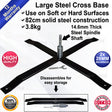 Steel Cross Flag Base