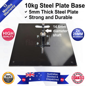 10kg Heavy Duty Steel Plate Flag Banner Base