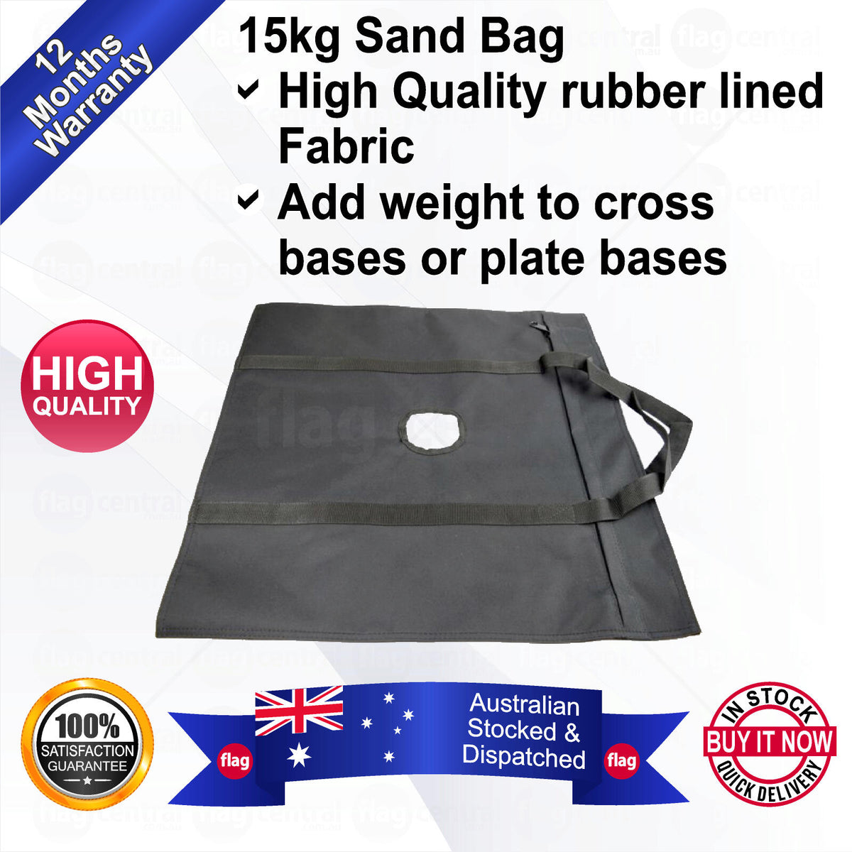 15kg Heavy Duty Square Sand Bag