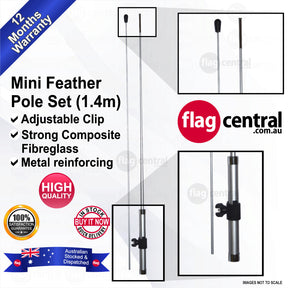Feather Flagpole Set Mini (1.4m)