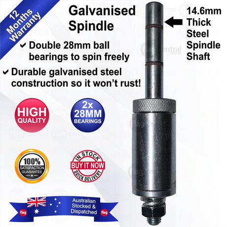 Galvanised Spindle Flag Base