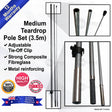 Teardrop Medium Flag Pole (3.5m) 0m x 0m cm x MDcm Teardrop Pole Set