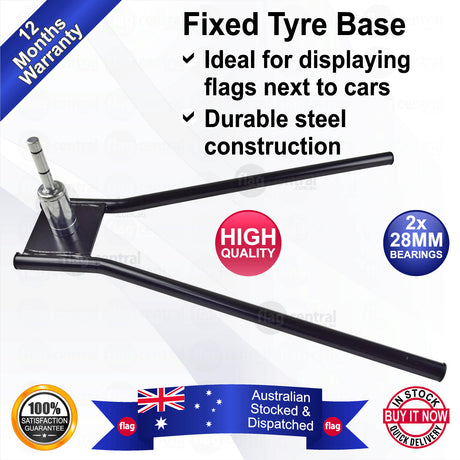 Fixed Car Tyre Flag Base