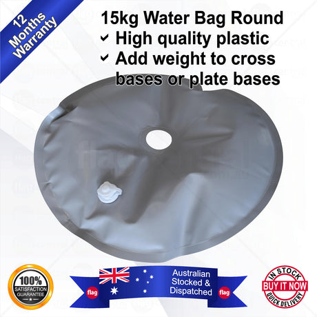 15kg Water Bag Deluxe Round use with cross/plate base