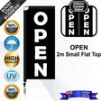 OPEN Flat Top Flag - Bundle
