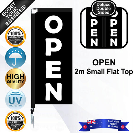 OPEN Flat Top Flag - Bundle