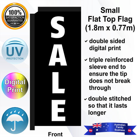 SALE Flat Top Flag - Front