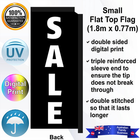 SALE Flat Top Flag - Rear