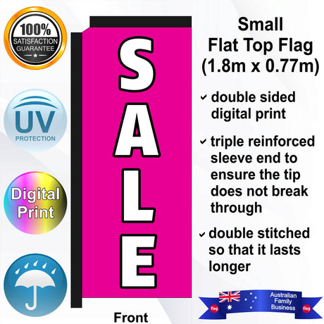 SALE Flat Top Flag - Front
