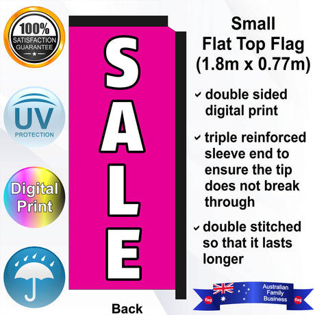 SALE Flat Top Flag - Rear