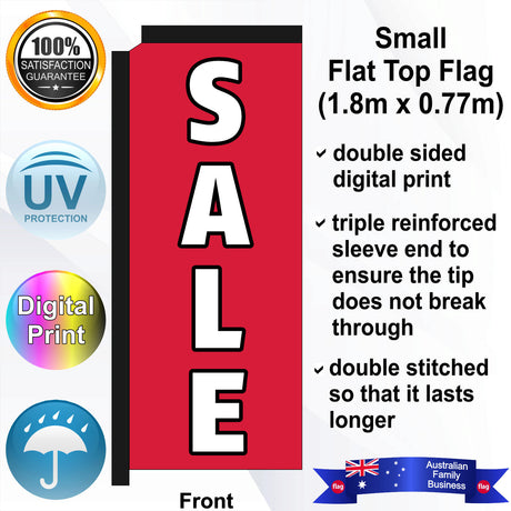 SALE Flat Top Flag - Front