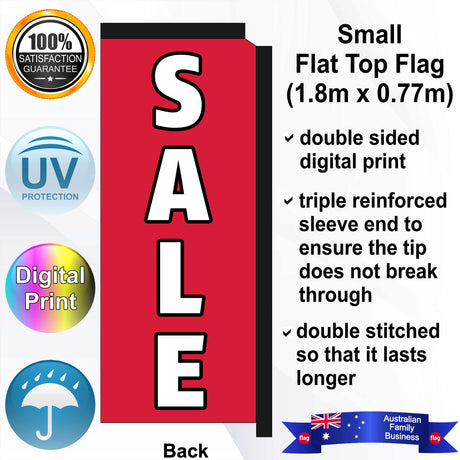 SALE Flat Top Flag - Rear