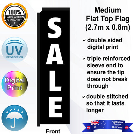 SALE Flat Top Flag - Front