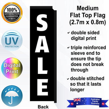 SALE Flat Top Flag - Rear