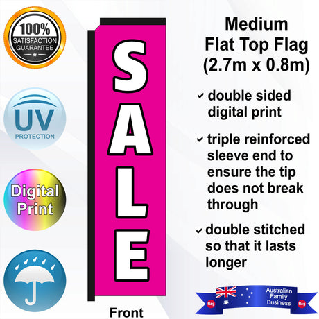 SALE Flat Top Flag - Front
