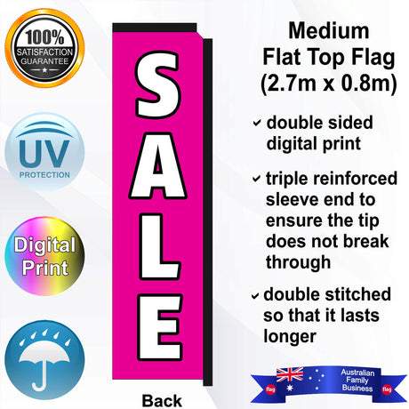 SALE Flat Top Flag - Rear