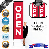 OPEN Flat Top Flag - Bundle