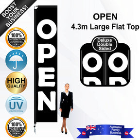 OPEN Flat Top Flag - Bundle