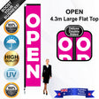 OPEN Flat Top Flag - Bundle