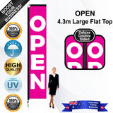 OPEN Flat Top Flag - Bundle