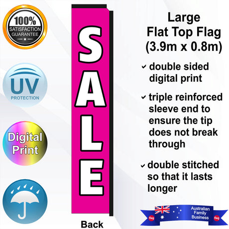SALE Flat Top Flag - Rear