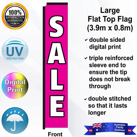 SALE Flat Top Flag - Front