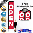 OPEN Flat Top Flag - Bundle