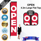 OPEN Flat Top Flag - Bundle